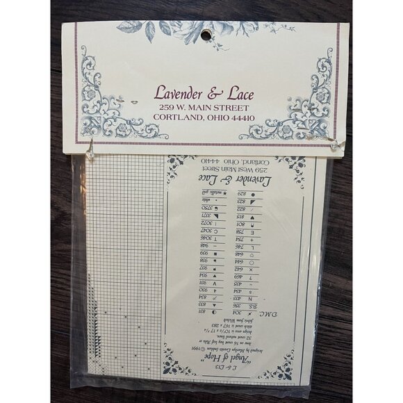 Lavender & Lace Angel of Hope Cross Stitch Pattern LL13 NIP - Picture 2 of 2